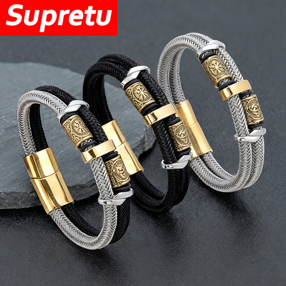 Vintage Norse Rune Double-Laye - Battle Rope Anchor reseña y precio