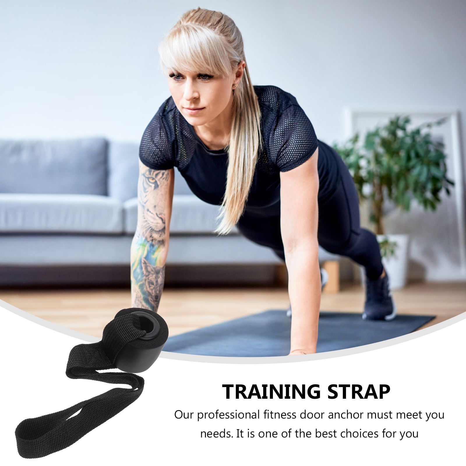 2 Pcs Heavy Duty PVC Door Anch - Pull Up Assist Band reseña y precio