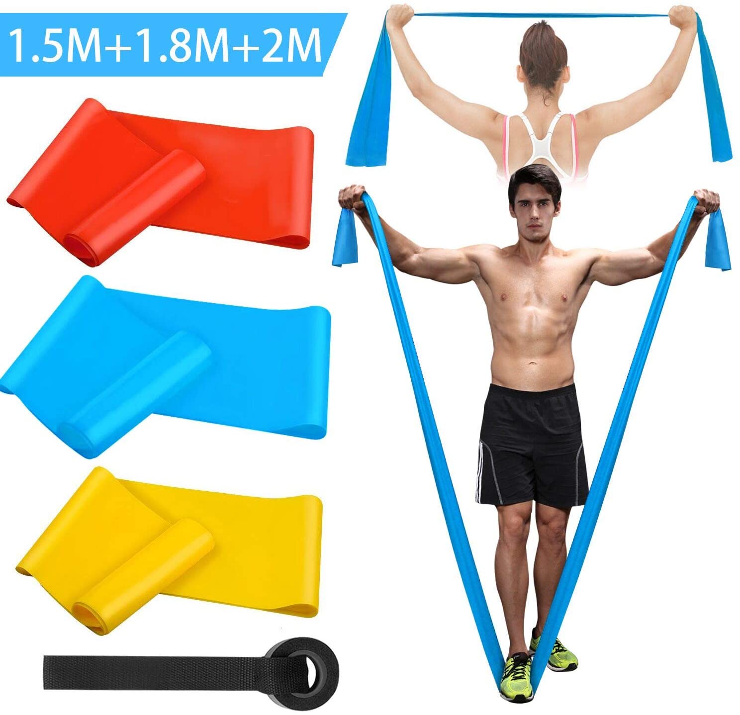 Elastic Fitness Bands 3Pcs Res - Crossfit Accessories reseña y precio