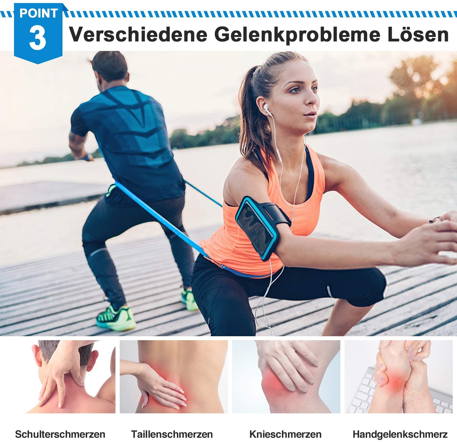 Elastic Fitness Bands 3Pcs Res - Crossfit Accessories reseña y precio