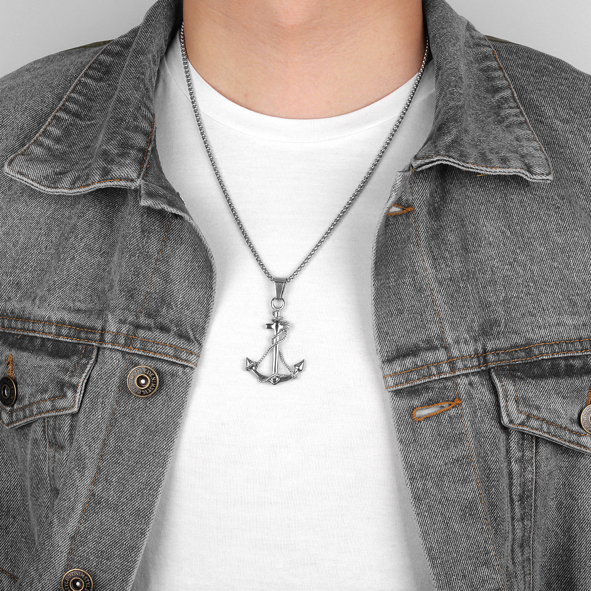 Golden Silver Color Anchor Men - Battle Rope Anchor reseña y precio