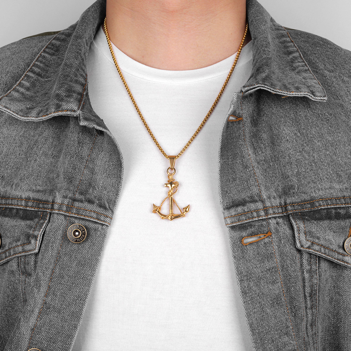 Golden Silver Color Anchor Men - Battle Rope Anchor reseña y precio