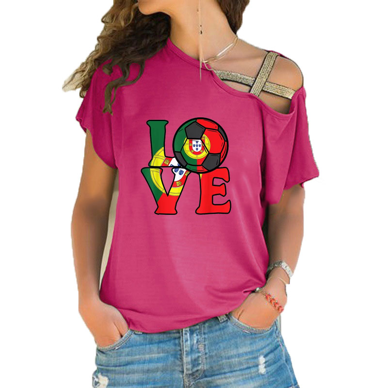 Women Loose Slash Neck T Shirt - Crossfit Accessories reseña y precio