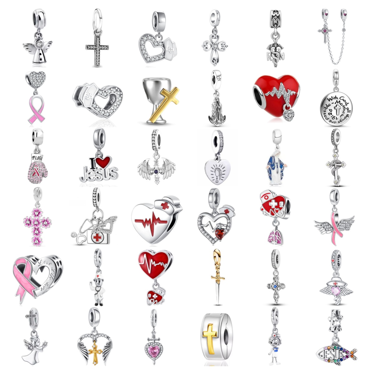 New Flower Cross Charm Sword B - Crossfit Accessories reseña y precio