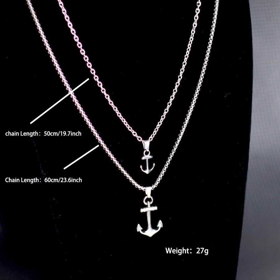 Hiphop Anchor Necklace For Men - Battle Rope Anchor reseña y precio