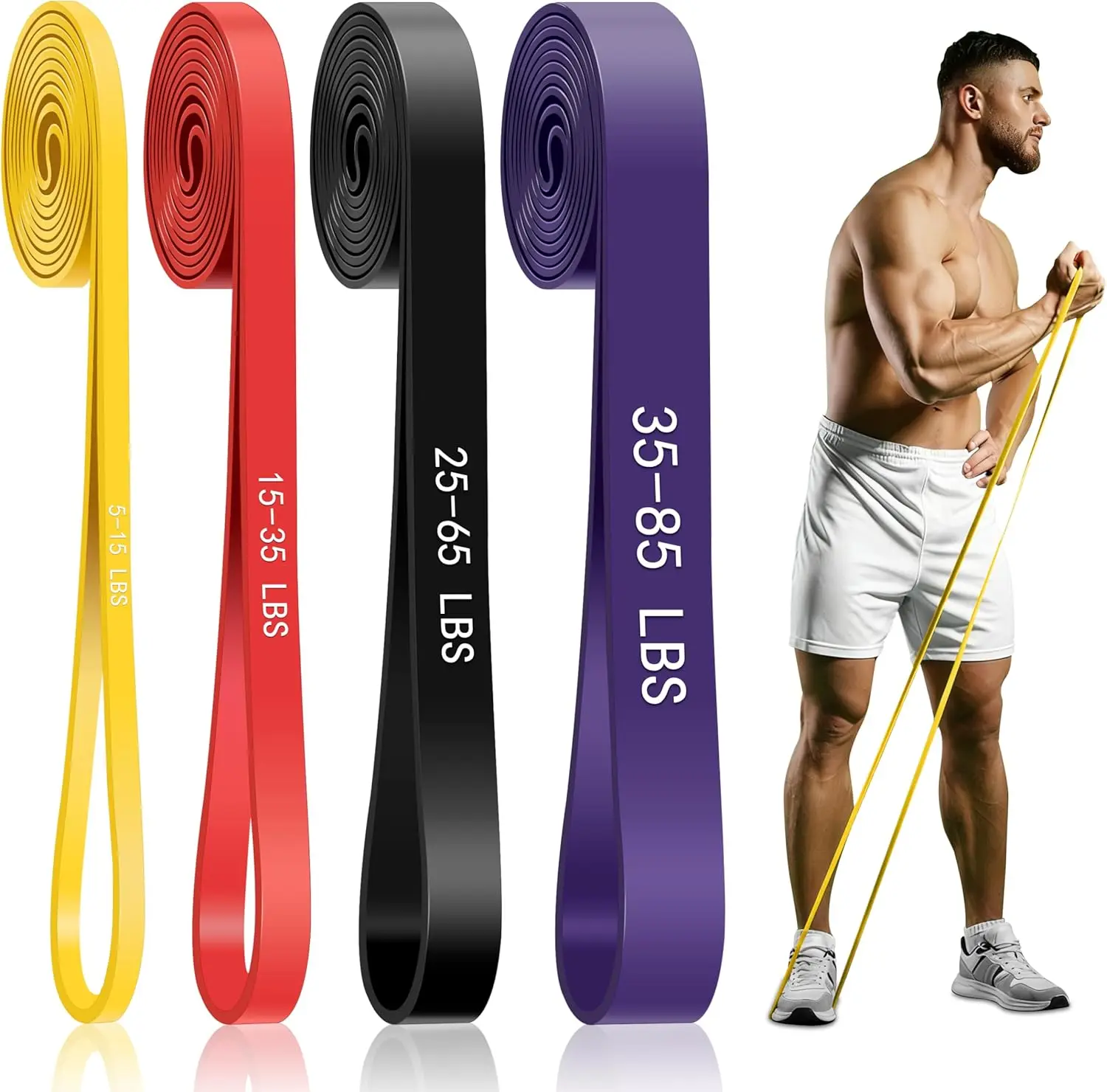 4-Level Resistance Bands for F - Pull Up Assist Band reseña y precio