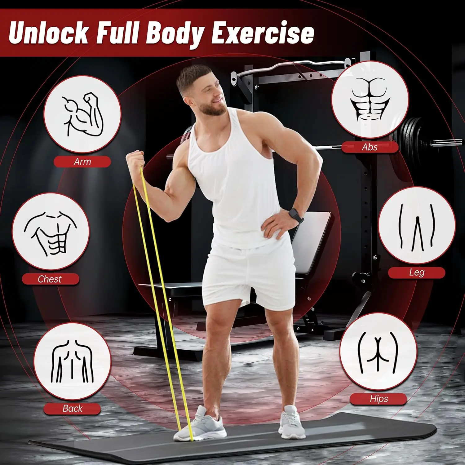 4-Level Resistance Bands for F - Pull Up Assist Band reseña y precio