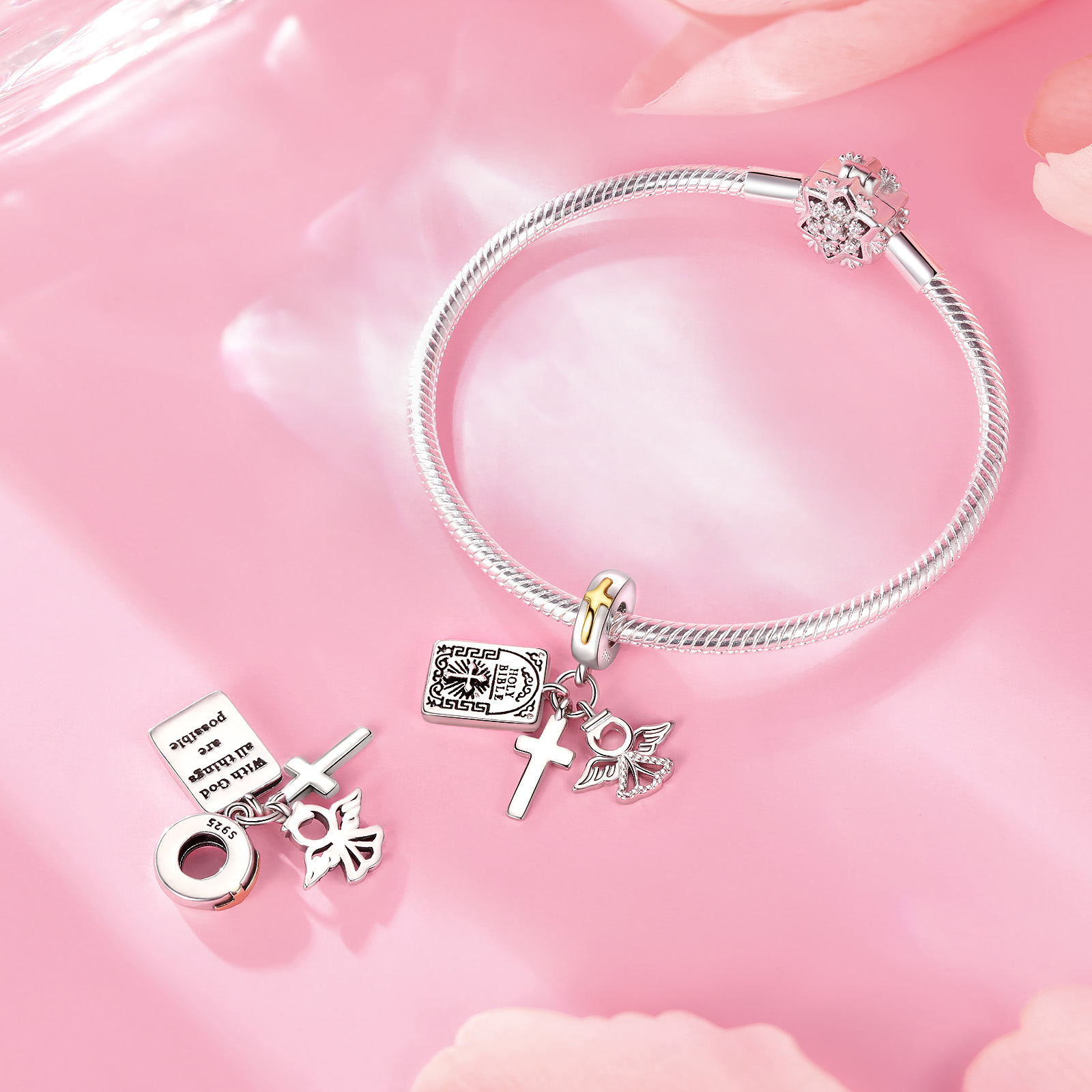 925 Sterling Silver Charm Holy - Crossfit Accessories reseña y precio