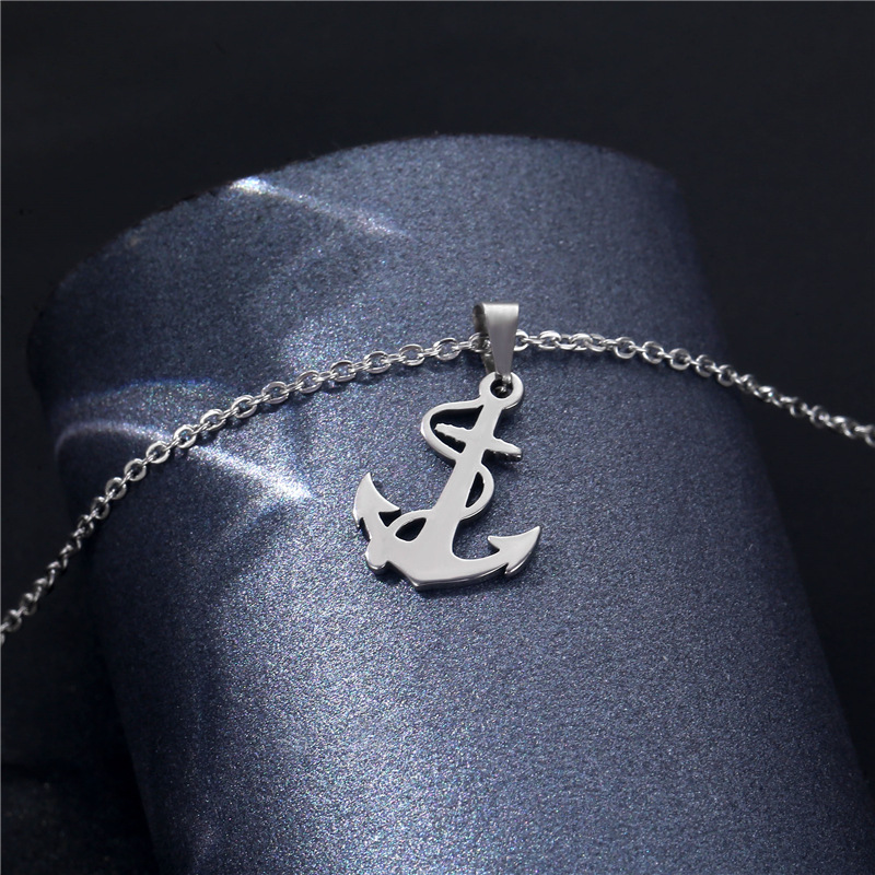 Silver Anchor Pendant Necklace - Battle Rope Anchor reseña y precio