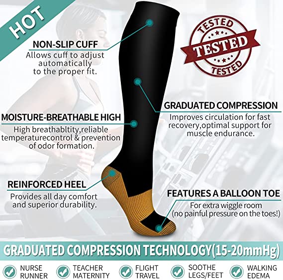 Size S-XXL Compression Socks M - Crossfit Training reseña y precio
