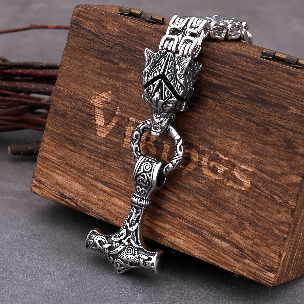 Glamorous Stainless Steel Wolf - Battle Rope Anchor reseña y precio