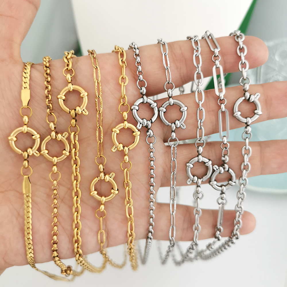 Spring Sailor Clasp Necklace W - Battle Rope Anchor reseña y precio