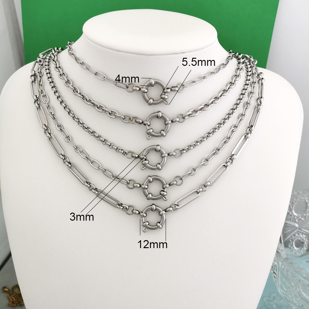 Spring Sailor Clasp Necklace W - Battle Rope Anchor reseña y precio