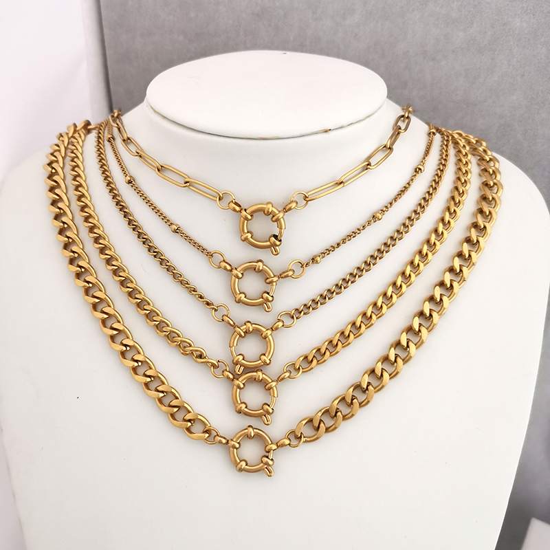 Spring Sailor Clasp Necklace W - Battle Rope Anchor reseña y precio